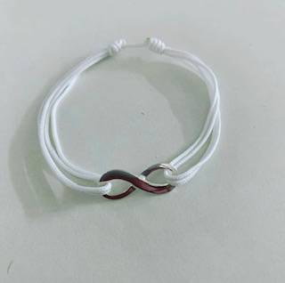 Bracelet infini moyen et cordon double - 19€