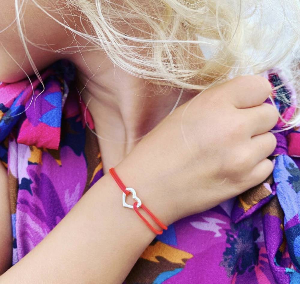 Bracelet ENFANT coeur fil - 7€